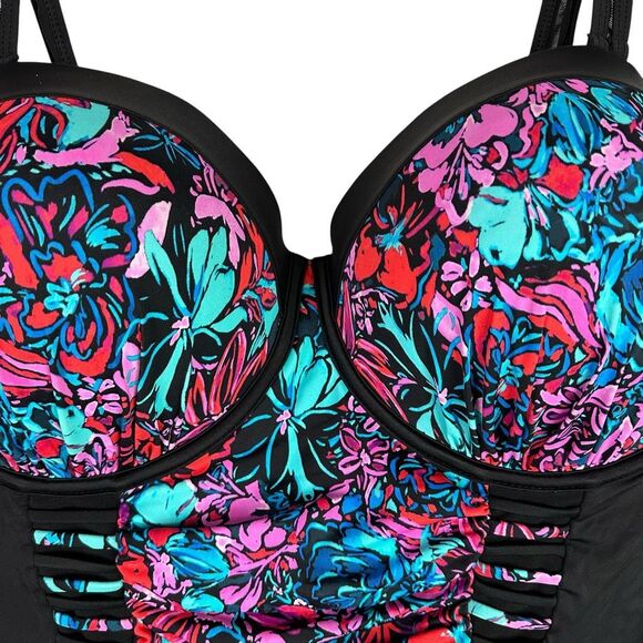 Swimsuits for All size 24 Ruched Underwire One-Piece Swimsuit - Picture 7 of 15